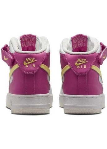 Кеды детские AIR FORCE 1 MID (GS) бело-розовые DH2933-100 Nike (396998501)