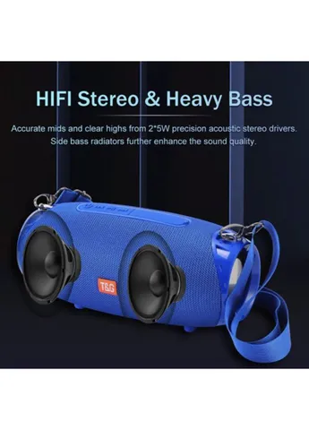 Портативная колонка Bluetooth TG534 blue синяя T&G (386293049)