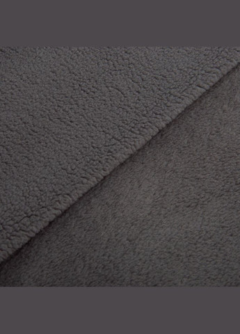 Тканина фліс преміум Тедді 140 см 360 г/м2 для кофт, спортивних костюмів, флісовок сіра IDEIA (347599570)