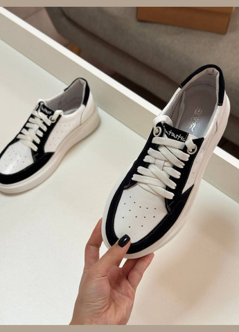 Черно-белые женские кеды Prellesta