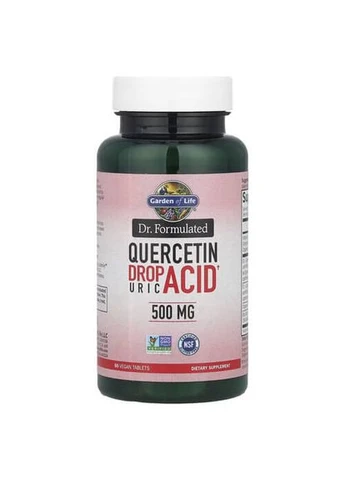 Dr. Formulated Quercetin Drop Uric Acid 500 мг 60 таблеток Garden of Life (387021268)