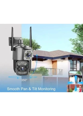 Камера відео спостереження 4g захищена зовнішня ip sim 1080p No Brand (391477593)