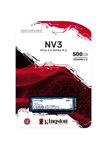 Накопичувач SSD M.2 2280 500GB (SNV3S/500G) Kingston (304531192)