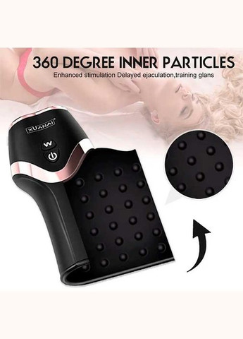 Чоловічий автоматичний мастурбатор із вібрацією "Xuanai" 12 режимів - Чорний Drive No Brand (327875478)