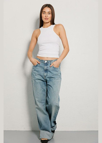 Майка жіноча трикотажна в рубчик молочна MKAR32903-3 Modna KAZKA — 336933784