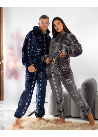 Графітова жіноча плюшева піжама Osoblyva