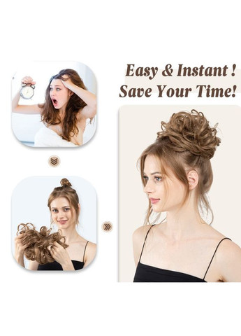 Шиньон черный пучок накладка волосы на резинке No Brand (361258939)