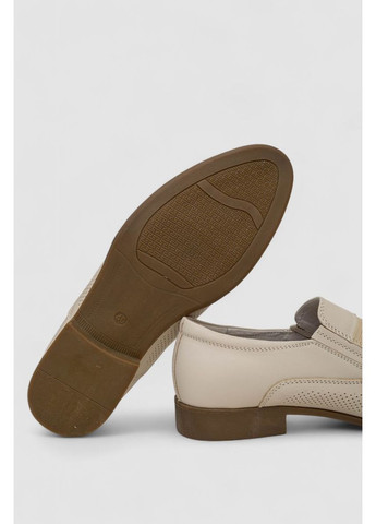 Бежевые туфли мужские с перфорацией,, 243rc1591 KangFu