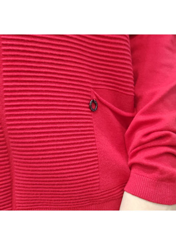 Червоний светр жіночий рубчик прямий крій горло кишені 50/52 No Brand