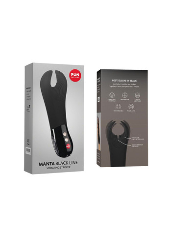 Вібратор для пеніса MANTA black, підходить для парних ігор Fun Factory (315348109)