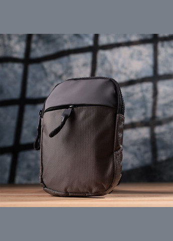 Удобная слинг сумка для путешествий из качественного текстиля 22869 Серый Vintage (331913112)