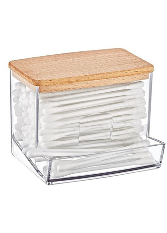 Контейнер под ватные палочки с деревянной крышкой BoxUp FT-204 (327093643)