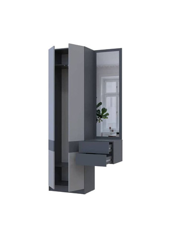 Передпокій Сола (модульний комплект - 2 елементи) / Сірий 105х40х215 (DRS-011746) Doros (361998861)