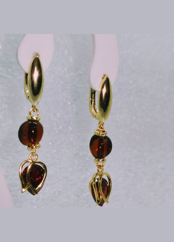 Сережки 3154 з натурального бурштину MINOV (315780007)