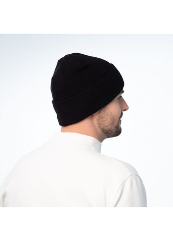 Шапка бини мужская вискоза черная CHERIL 968-715 LuckyLOOK 968-715M (322789605)