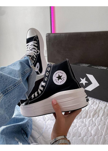 КЕДИ ЖІНОЧІ CONVERSE CHUK TAYLOR ALL STAR MOVE HIGH TOP КОНВЕРС No Brand білі демісезони (368885781)