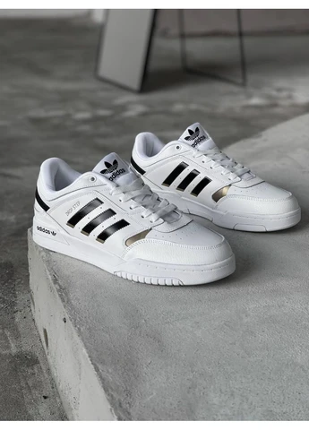 Белые демисезонные кроссовки мужские adidas drop step white low адидас дроп степ белые No Brand