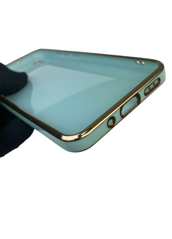 Чехол для Redmi 9A с кольцом MagSafe с золотой окантовкой на редми 9а бирюзовый gs1 Xiaomi (366232627)