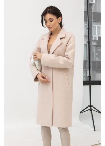 Молочне демісезонне Пальто демісезонне C69 двобортне CHICLY