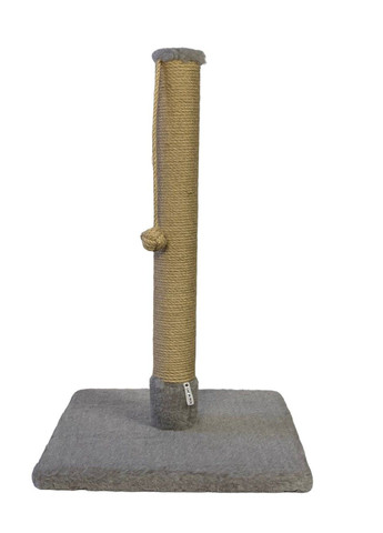 Кігтеточка дряпка для кішок стовпчик джутовий з помпоном CAT IN BOX (325450948)