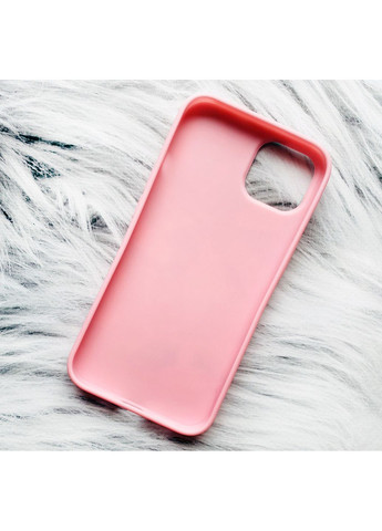 Матовий рожевий чохол на Apple iPhone 13 Різдвяний фон (новорічний принт 154) Creative (362962646)