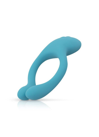 Эрекционное кольцо на пенис для пар с вибро, голубое Cala Azul (292012146)