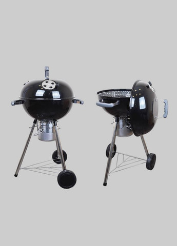 Вугільний гриль-барбекю з термометром BLACK GRILL No Brand (370070481)