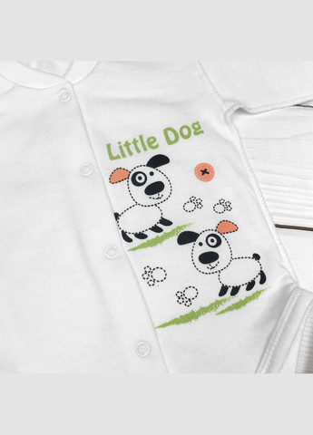 Комбінований літній 2-х предметний комплект для новонароджених песики різнокольоровий Malena