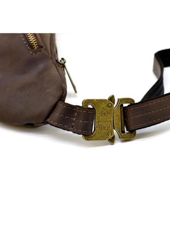 Сумка на пояс через плече жіноча з натуральної шкіри середня Коричневий 35144 TARWA (335008028)