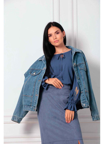 Тёмно-синяя блузка Ри Мари