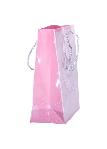 Подарочный пакет Hello Kitty 19*9.5*24.5 см 12 штук в упаковке, розовый Yiwu (377752920)