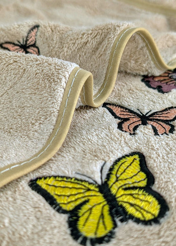 Набор полотенец 2 шт Бабочки 35x75+70x140 см бежевый LoveYouHome Love You бабочки бежевый