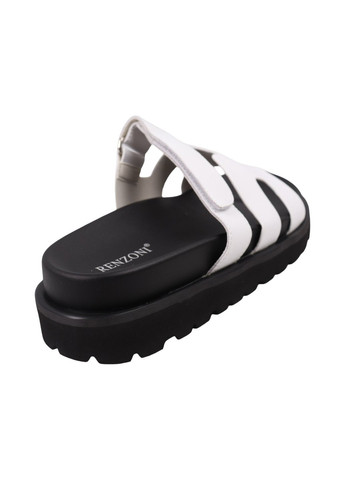 Шльопанці жіночі білі натуральна шкіра Renzoni 1374-25LSHC (331611664)