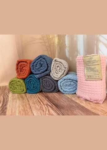 Покрывало хлопковое вафельное 80х150 см (П4К-al-vafel-pled-001-01) No Brand (308755024)