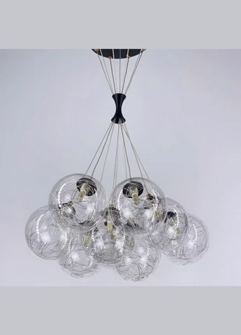 Подвесной светильник Transparent Bubbles на 9 плафонов с металлической нитью LineF (398358923)