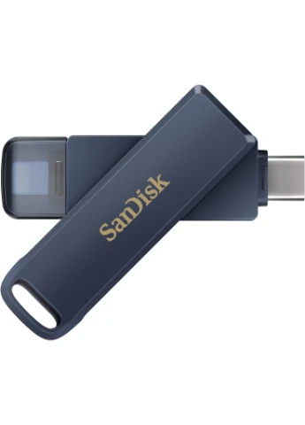 USB флеш накопитель 128GB Phone Drive для iPhone Metallic Sky Lightning/Type-C U (SDIXD0N-128G-GN6NE) SanDisk (367078167)
