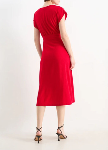 Червона кежуал сукня C&A однотонна