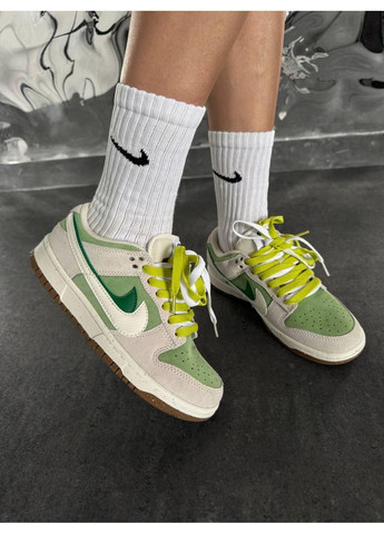 Сірі Осінні кросівки чоловічі nike sb dunk ´85 double swoosh green найк сб данк No Brand