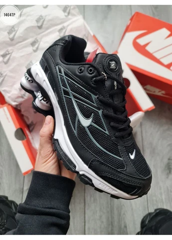Белые летние кроссовки nike shox ride2 supreme black/white найк шокс райд 2 No Brand