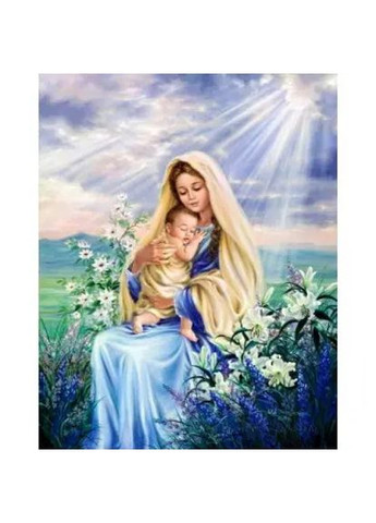 Алмазная мозаика Икона Дева Мария с Иисусом 40х50 см SP101 ColorArt (290192143)