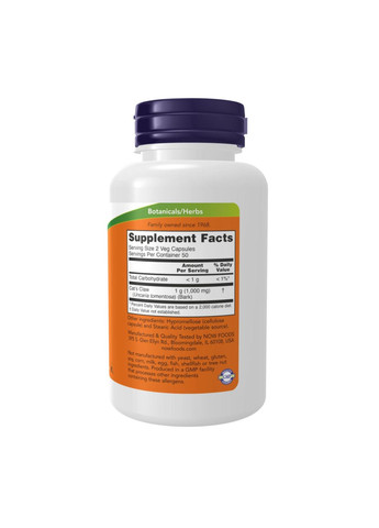 Котячий кіготь Cat's Claw 500 мг 100 капсул Now Foods (346086572)