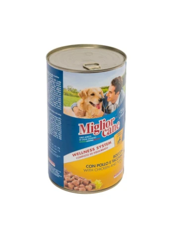 Влажный корм консерва для собак с курицей и индейкой 1 кг 250 г Migliorcane (399746173)