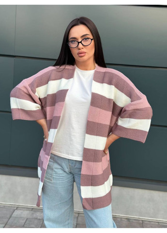 Пудровый демисезонный кардиган No Brand