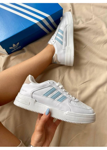 Белые демисезонные кроссовки мужские adidas dass-ler white blue адидас No Brand