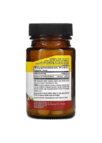 Вітамін В12 Methyl B12 1000 mcg, 60 льодяників - Вишня Country Life (327040681)