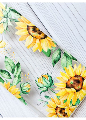 Прозрачный чехол с защитой камер на iPhone 15 Plus:: Подсолнухи (принт 288) Creative (360712072)