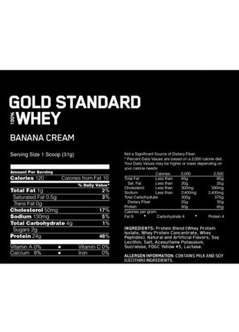 100% Whey Gold Standard 909 g /29 servings/ Chocolate Mint Optimum Nutrition (282825003)
