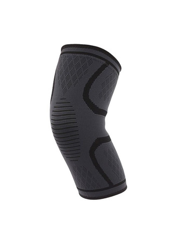 Компресійний захисний наколінник, пов'язка на колінний суглоб «Sport Heavy» 1 шт (чорно-сірий) AOLIKES (366874307)
