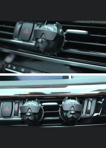 Багаторазовий ароматизатор в машину на решітку Пітбуль матовий чорний, Ароматизатор в машину Sakura (330127201)