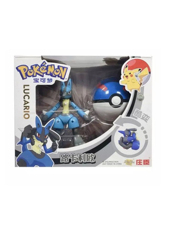 Покемон Покебол Lucario Pokemon GO шар с фигуркой трансформером Shantou (301916733)